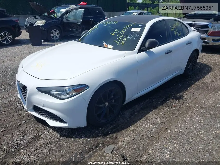 2018 Alfa Romeo Giulia Rwd VIN: ZARFAEBN7J7565051 Lot: 45208159