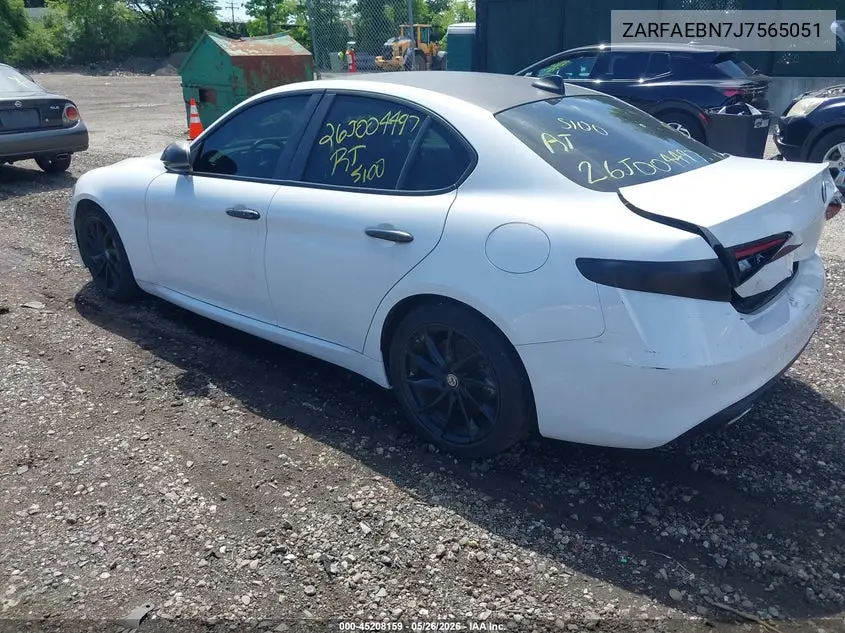 2018 Alfa Romeo Giulia Rwd VIN: ZARFAEBN7J7565051 Lot: 45208159