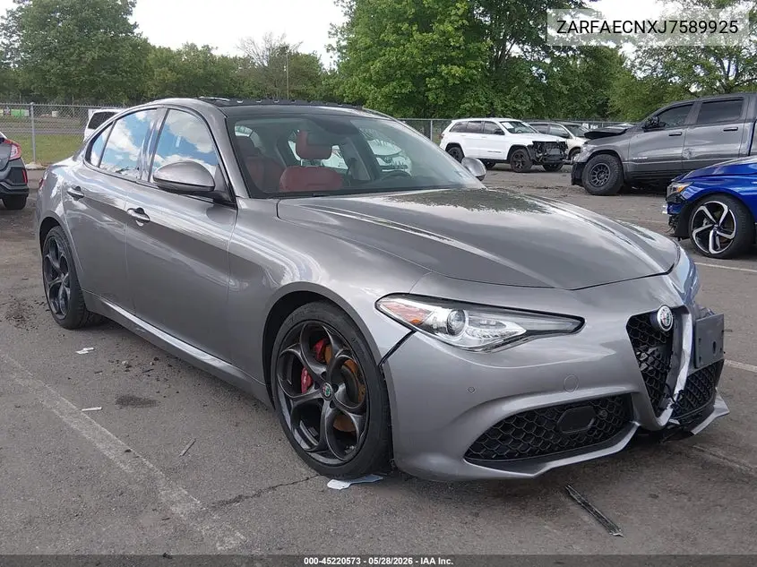 2018 Alfa Romeo Giulia Ti Sport VIN: ZARFAECNXJ7589925 Lot: 45220573
