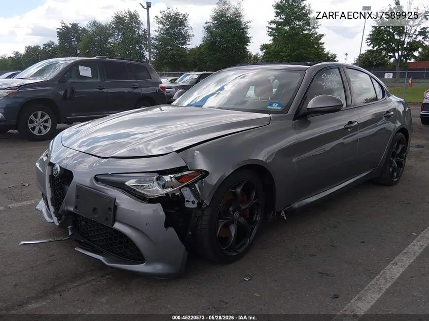 2018 Alfa Romeo Giulia Ti Sport VIN: ZARFAECNXJ7589925 Lot: 45220573