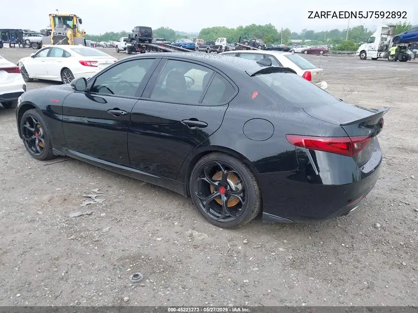 2018 Alfa Romeo Giulia Awd VIN: ZARFAEDN5J7592892 Lot: 45221273