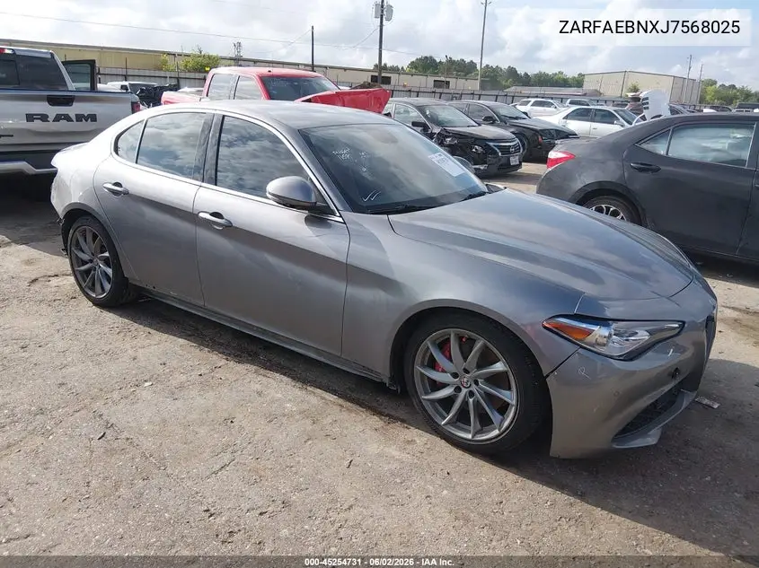 2018 Alfa Romeo Giulia Rwd VIN: ZARFAEBNXJ7568025 Lot: 45254731