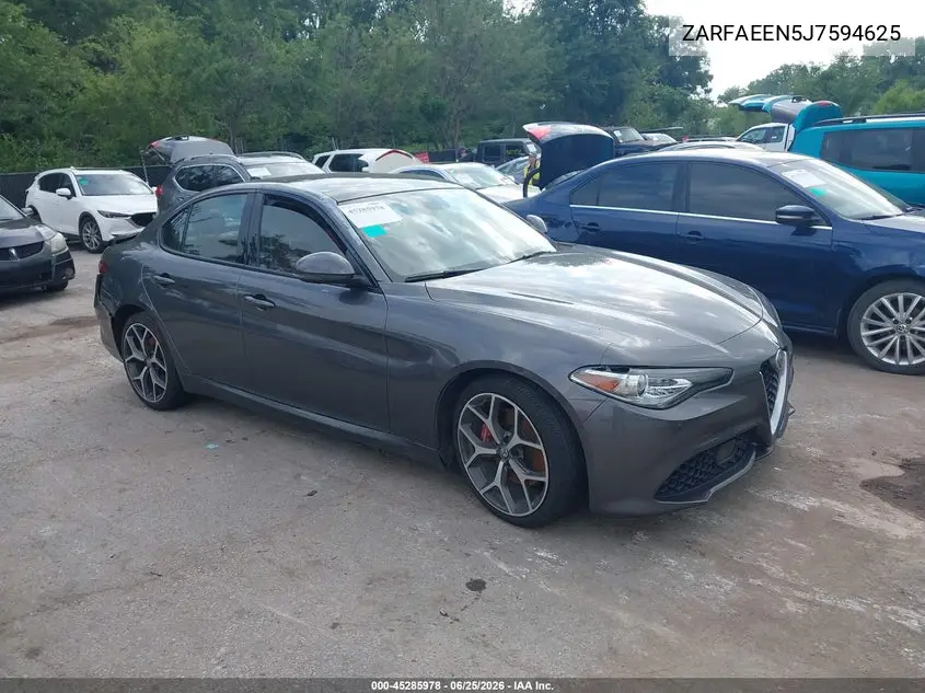 2018 Alfa Romeo Giulia Ti Sport Awd VIN: ZARFAEEN5J7594625 Lot: 45285978