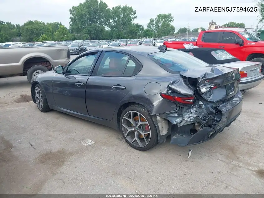 2018 Alfa Romeo Giulia Ti Sport Awd VIN: ZARFAEEN5J7594625 Lot: 45285978