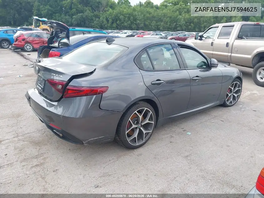 2018 Alfa Romeo Giulia Ti Sport Awd VIN: ZARFAEEN5J7594625 Lot: 45285978