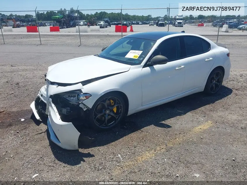 2018 Alfa Romeo Giulia Ti Sport VIN: ZARFAECN9J7589477 Lot: 45288323