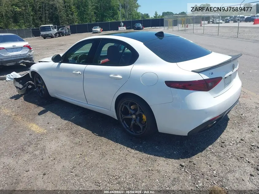 2018 Alfa Romeo Giulia Ti Sport VIN: ZARFAECN9J7589477 Lot: 45288323