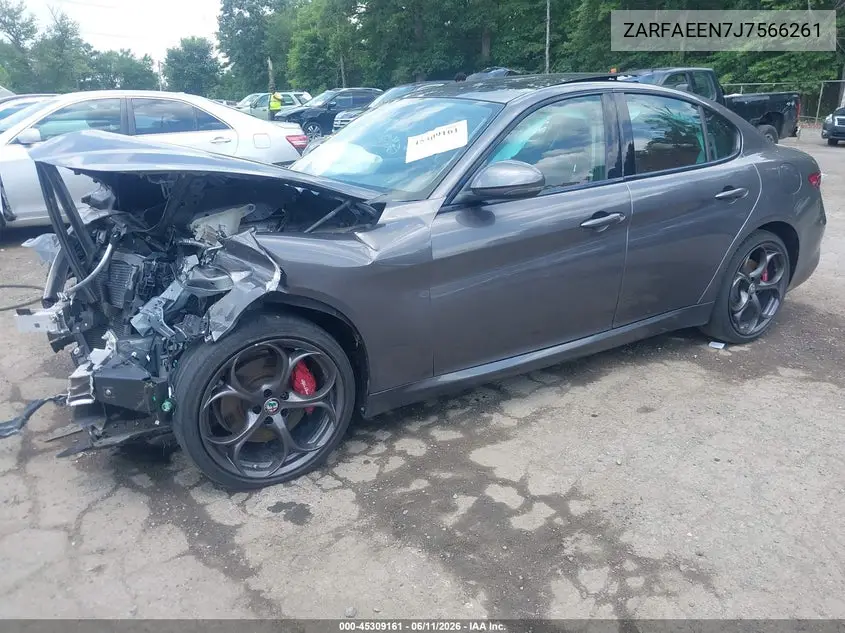 2018 Alfa Romeo Giulia Ti Sport Awd VIN: ZARFAEEN7J7566261 Lot: 45309161