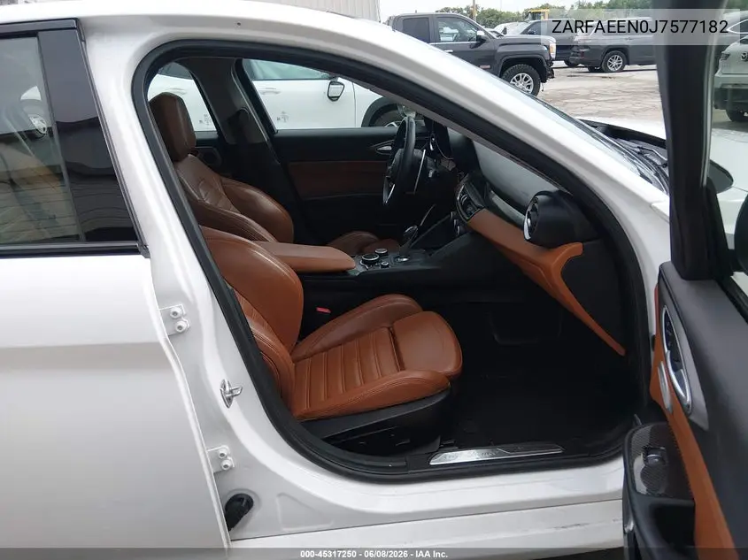 2018 Alfa Romeo Giulia Ti Sport Awd VIN: ZARFAEEN0J7577182 Lot: 45317250