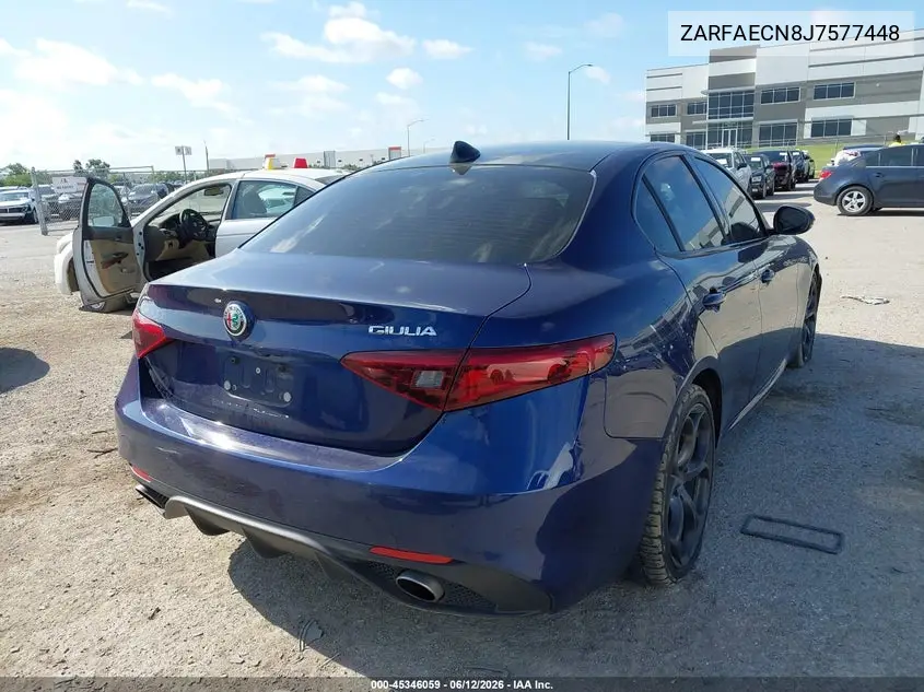 2018 Alfa Romeo Giulia Ti Sport VIN: ZARFAECN8J7577448 Lot: 45346059