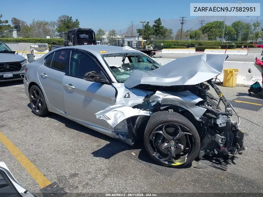 2018 Alfa Romeo Giulia Ti Sport VIN: ZARFAECN9J7582951 Lot: 45356312