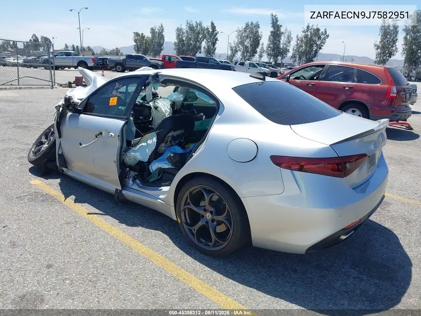 2018 Alfa Romeo Giulia Ti Sport VIN: ZARFAECN9J7582951 Lot: 45356312
