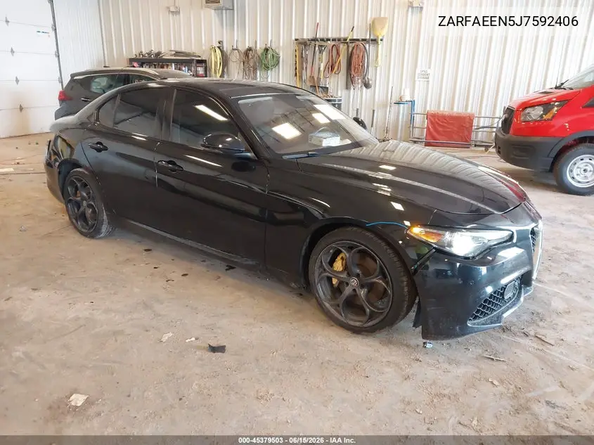 2018 Alfa Romeo Giulia Ti Sport Awd VIN: ZARFAEEN5J7592406 Lot: 45379503