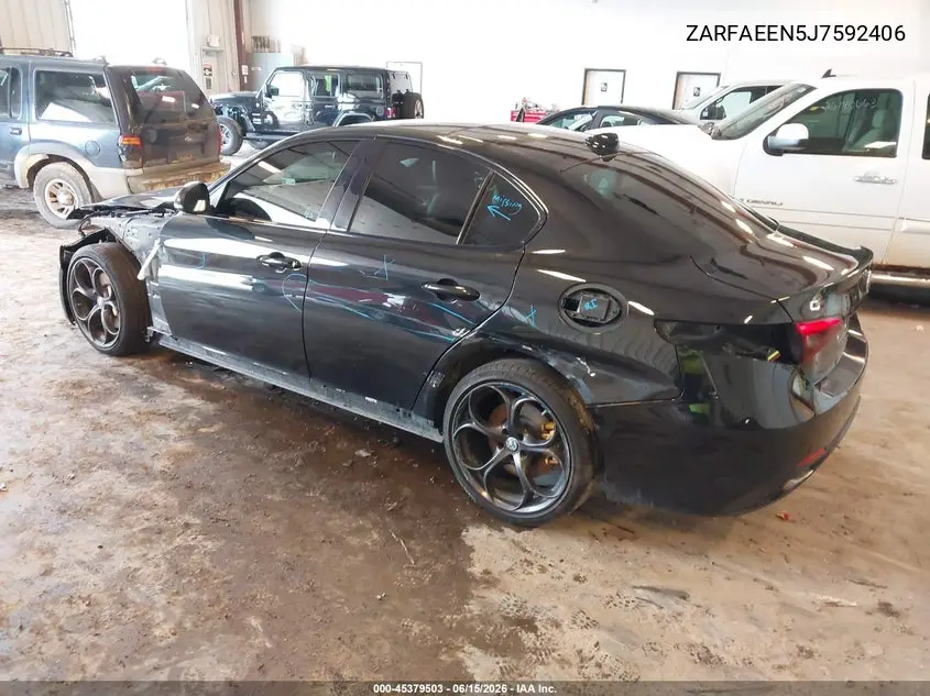 2018 Alfa Romeo Giulia Ti Sport Awd VIN: ZARFAEEN5J7592406 Lot: 45379503
