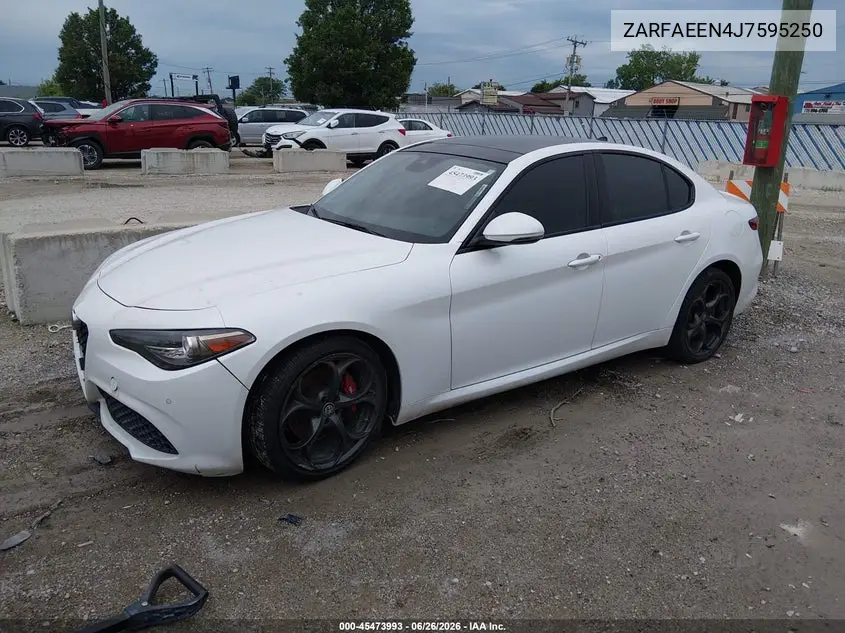 2018 Alfa Romeo Giulia Ti Sport Awd VIN: ZARFAEEN4J7595250 Lot: 45473993