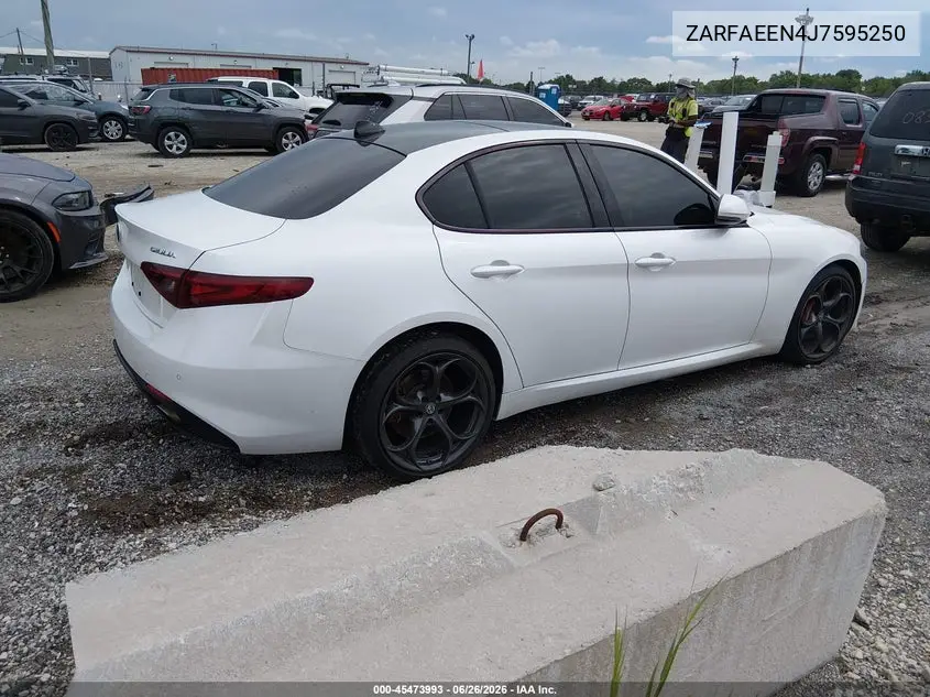 2018 Alfa Romeo Giulia Ti Sport Awd VIN: ZARFAEEN4J7595250 Lot: 45473993