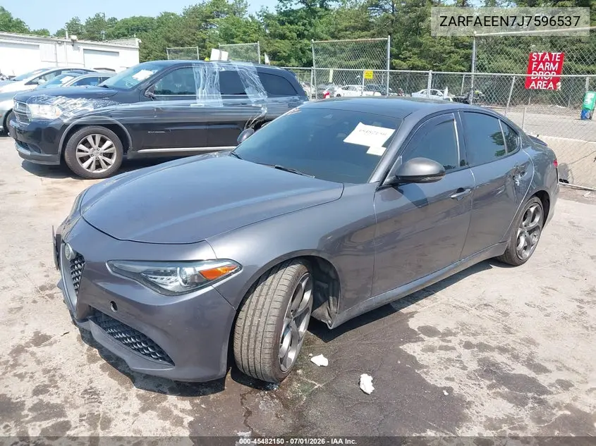 2018 Alfa Romeo Giulia Ti Sport VIN: ZARFAEEN7J7596537 Lot: 45482150