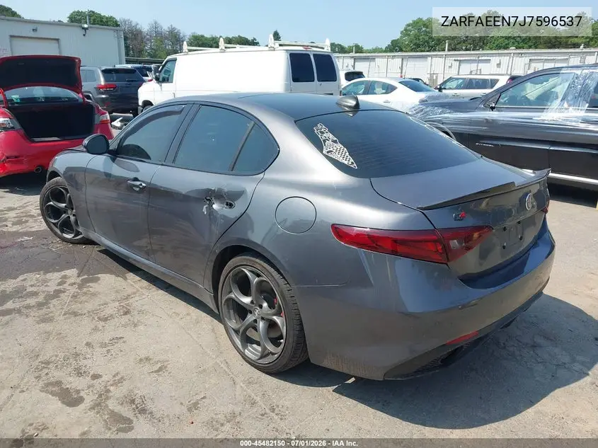 2018 Alfa Romeo Giulia Ti Sport VIN: ZARFAEEN7J7596537 Lot: 45482150