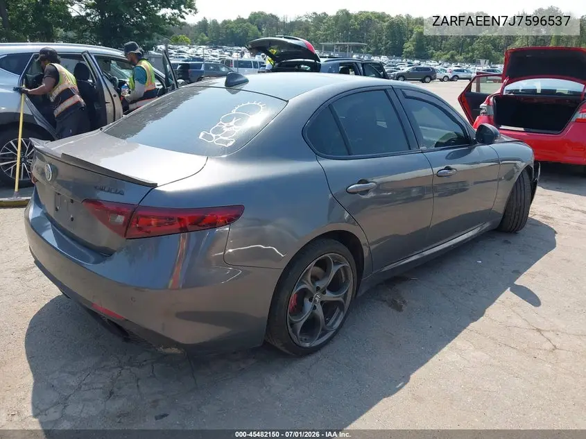 2018 Alfa Romeo Giulia Ti Sport VIN: ZARFAEEN7J7596537 Lot: 45482150