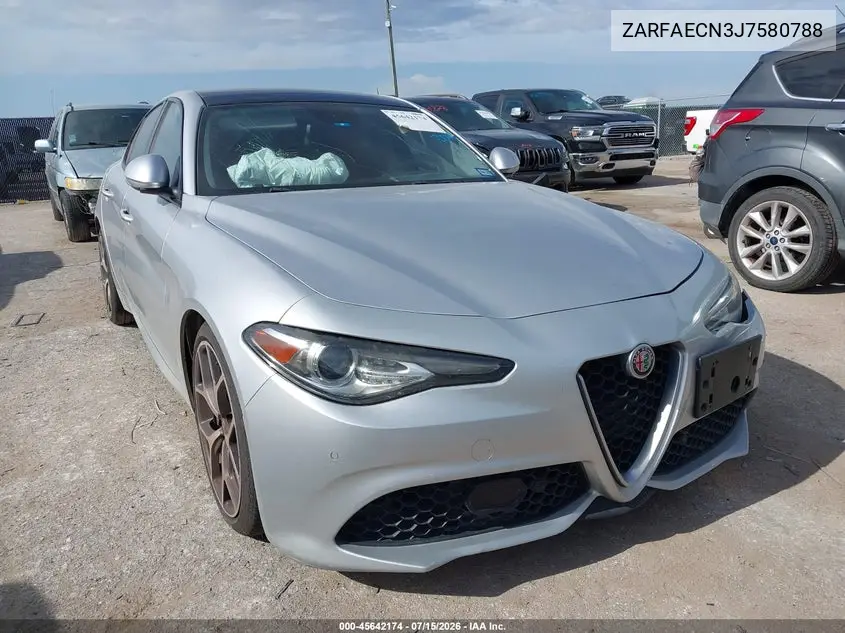2018 Alfa Romeo Giulia Ti Sport VIN: ZARFAECN3J7580788 Lot: 45642174