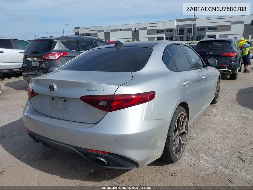 2018 Alfa Romeo Giulia Ti Sport VIN: ZARFAECN3J7580788 Lot: 45642174