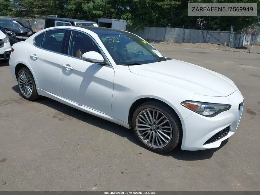 2018 Alfa Romeo Giulia Ti Lusso Awd VIN: ZARFAEEN5J7569949 Lot: 45662629