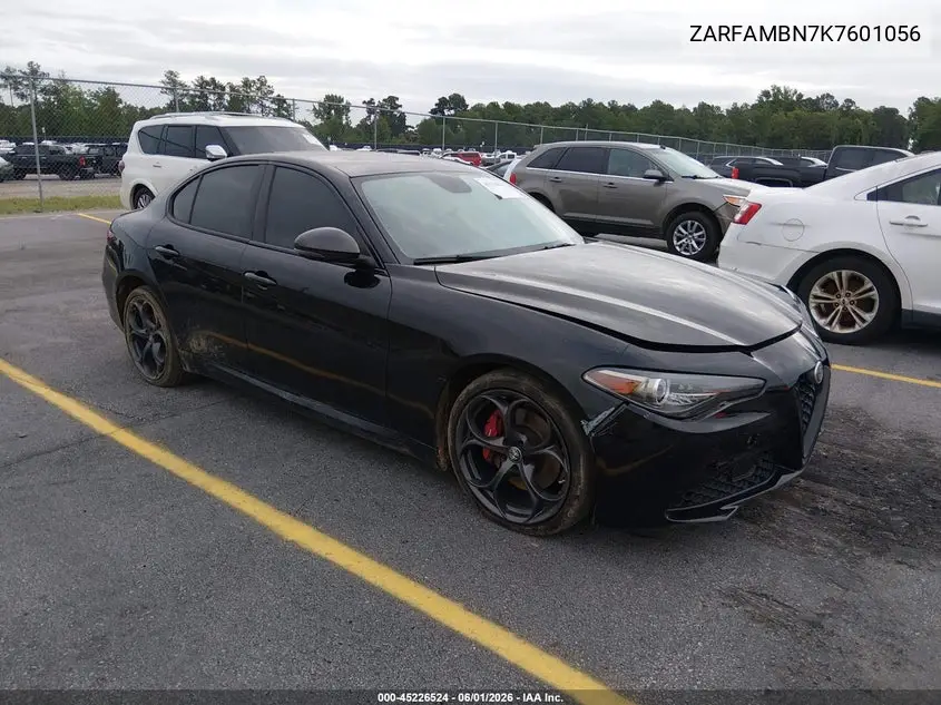 2019 Alfa Romeo Giulia Ti Rwd VIN: ZARFAMBN7K7601056 Lot: 45226524