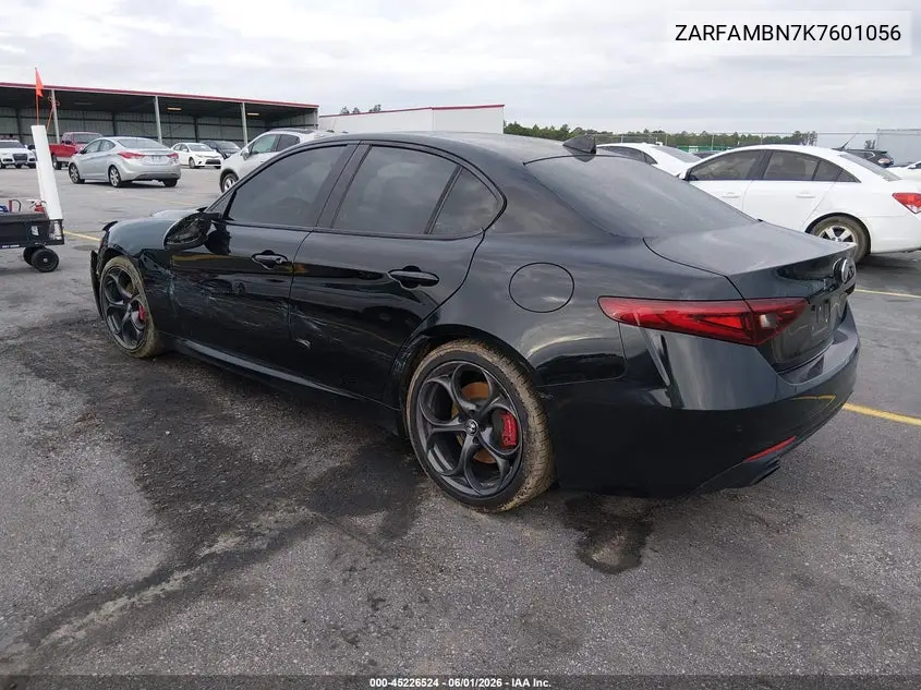 2019 Alfa Romeo Giulia Ti Rwd VIN: ZARFAMBN7K7601056 Lot: 45226524