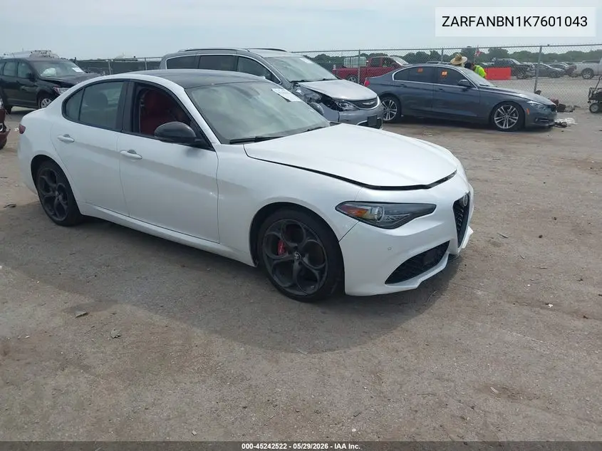2019 Alfa Romeo Giulia Ti Sport Awd VIN: ZARFANBN1K7601043 Lot: 45242522