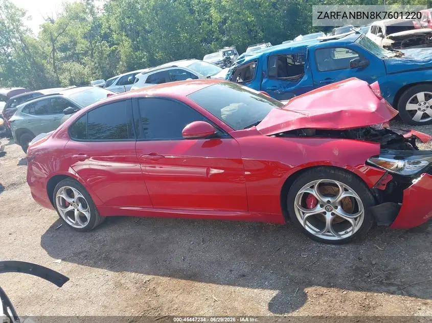 2019 Alfa Romeo Giulia Ti Sport Awd VIN: ZARFANBN8K7601220 Lot: 45447234