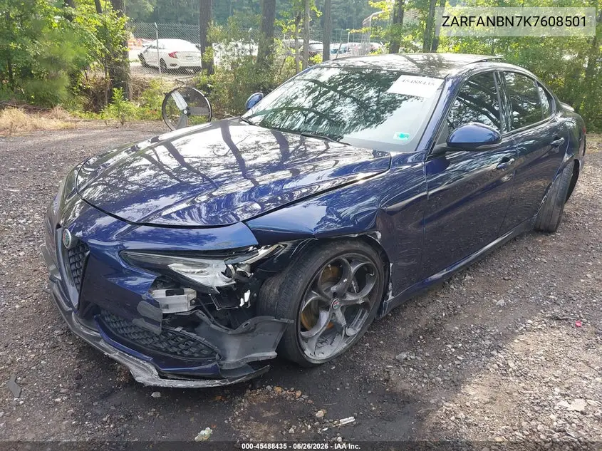 2019 Alfa Romeo Giulia Ti Sport Awd VIN: ZARFANBN7K7608501 Lot: 45488435