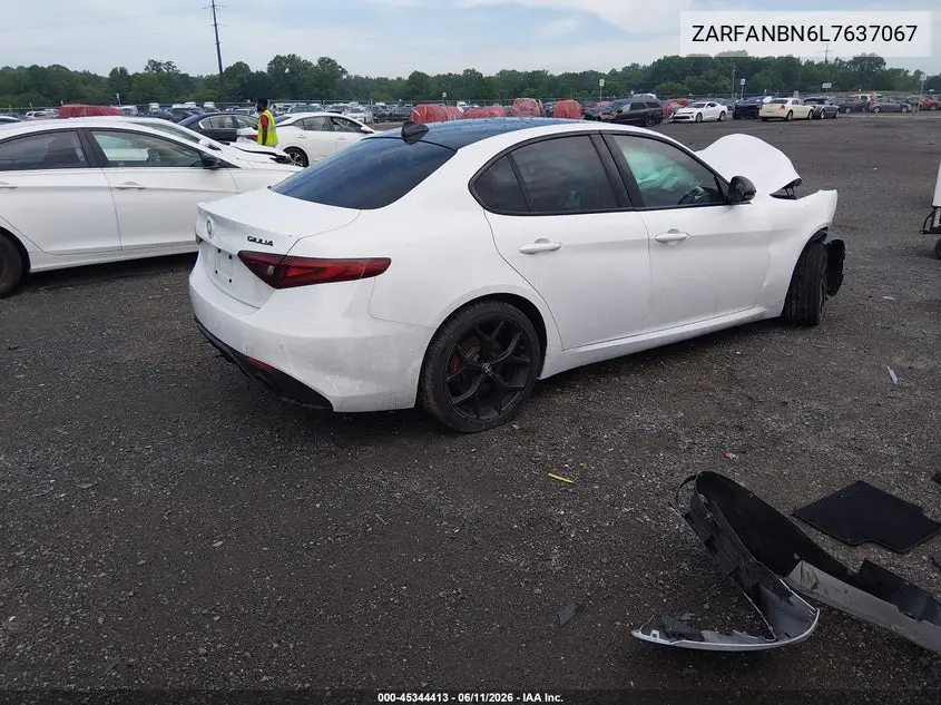 2020 Alfa Romeo Giulia Ti Sport Awd VIN: ZARFANBN6L7637067 Lot: 45344413