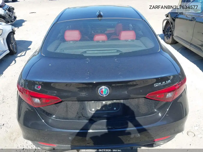 2020 Alfa Romeo Giulia Ti Sport Awd VIN: ZARFANBN3L7634577 Lot: 45395890