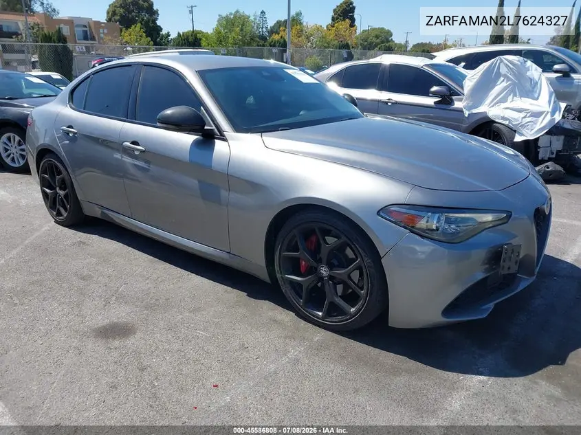 2020 Alfa Romeo Giulia Rwd VIN: ZARFAMAN2L7624327 Lot: 45586808