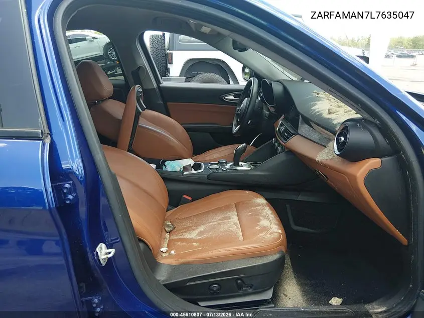 2020 Alfa Romeo Giulia Rwd VIN: ZARFAMAN7L7635047 Lot: 45610807