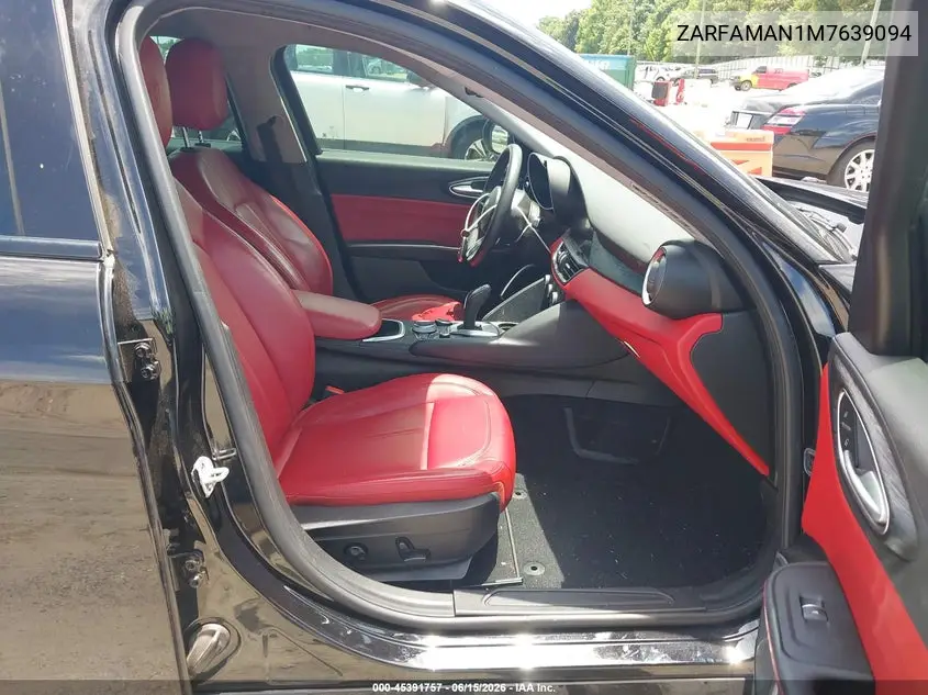 2021 Alfa Romeo Giulia Rwd VIN: ZARFAMAN1M7639094 Lot: 45391757