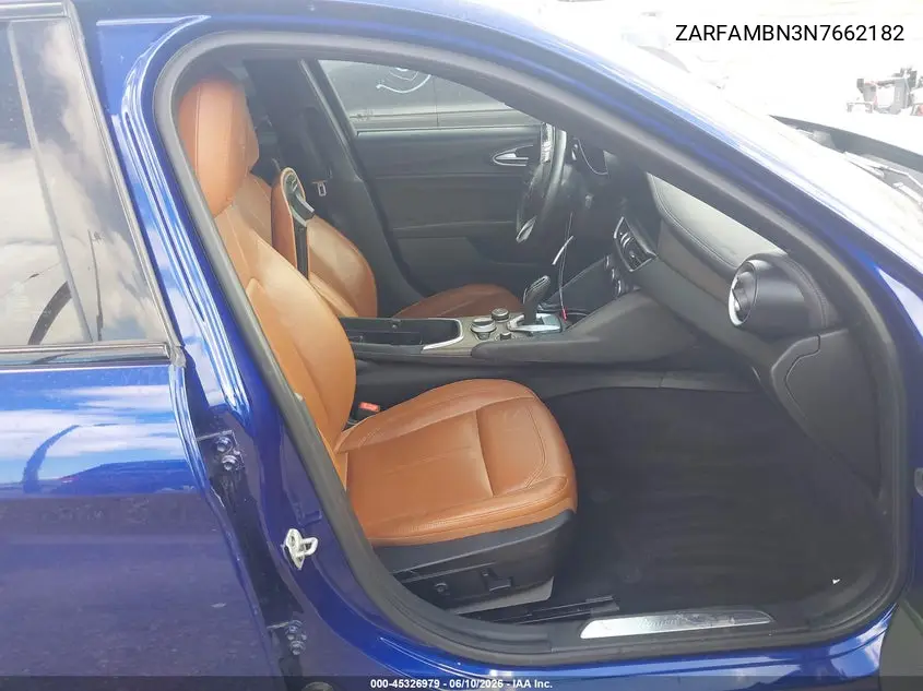 2022 Alfa Romeo Giulia Ti Rwd VIN: ZARFAMBN3N7662182 Lot: 45326979