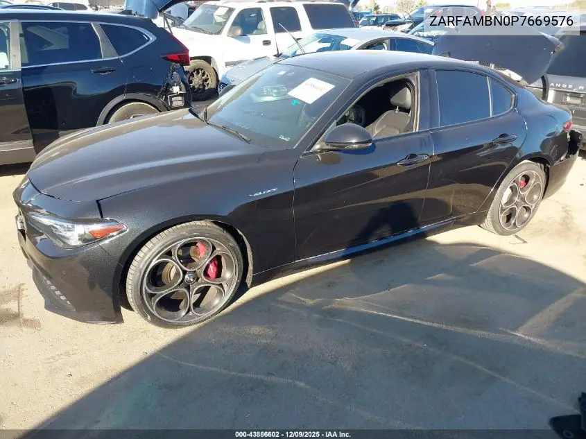 ZARFAMBN0P7669576 2023 Alfa Romeo Giulia Veloce Rwd