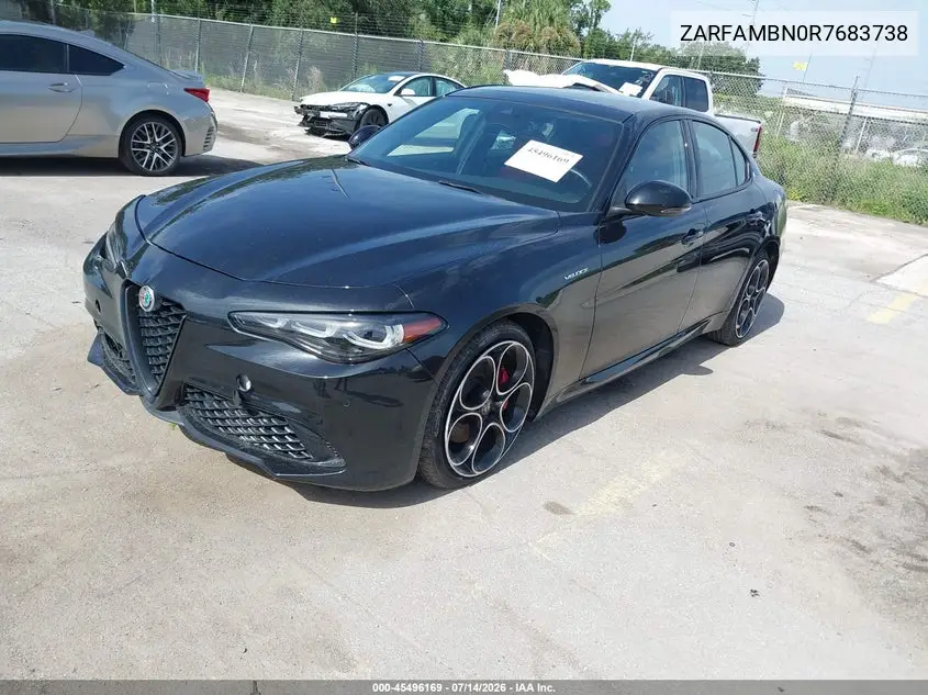 2024 Alfa Romeo Giulia Veloce Rwd VIN: ZARFAMBN0R7683738 Lot: 45496169