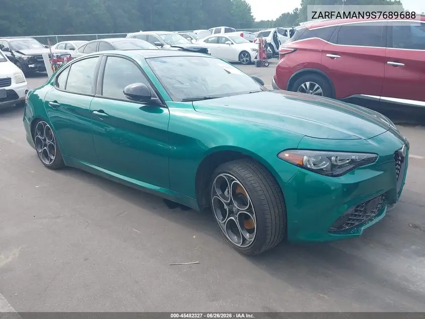 2025 Alfa Romeo Giulia Rwd VIN: ZARFAMAN9S7689688 Lot: 45482327