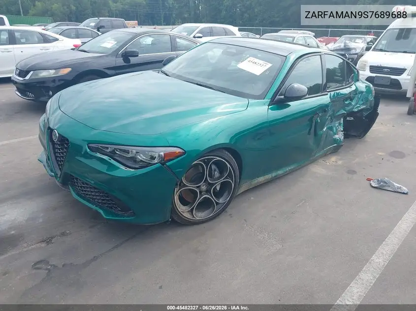 2025 Alfa Romeo Giulia Rwd VIN: ZARFAMAN9S7689688 Lot: 45482327