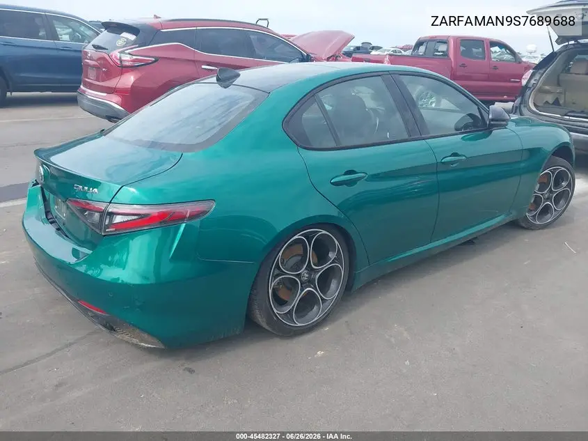 2025 Alfa Romeo Giulia Rwd VIN: ZARFAMAN9S7689688 Lot: 45482327