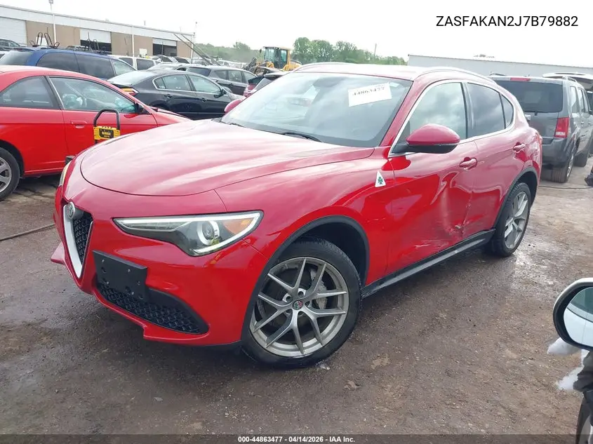 2018 Alfa Romeo Stelvio Awd VIN: ZASFAKAN2J7B79882 Lot: 44863477