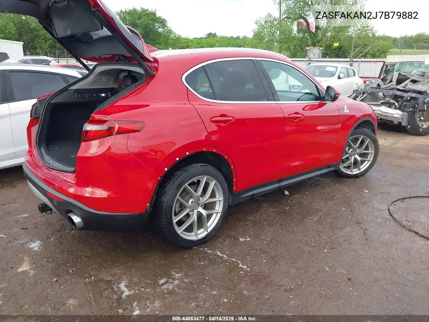 2018 Alfa Romeo Stelvio Awd VIN: ZASFAKAN2J7B79882 Lot: 44863477