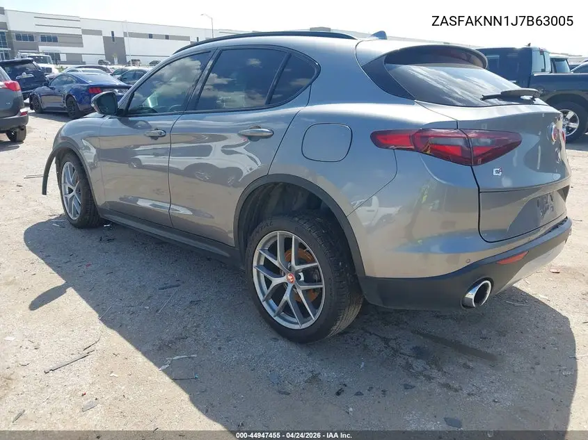 2018 Alfa Romeo Stelvio Ti Sport Awd VIN: ZASFAKNN1J7B63005 Lot: 44947455