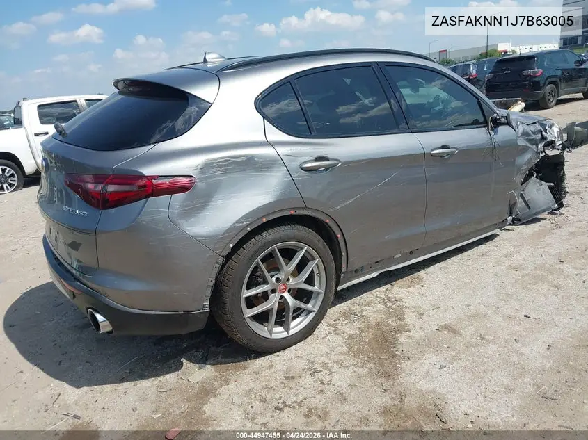 2018 Alfa Romeo Stelvio Ti Sport Awd VIN: ZASFAKNN1J7B63005 Lot: 44947455