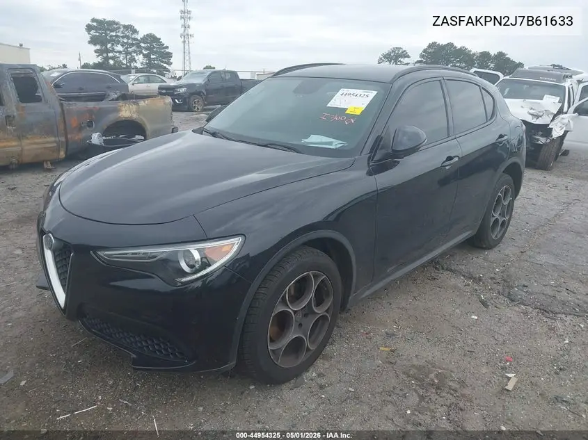 2018 Alfa Romeo Stelvio Sport Awd VIN: ZASFAKPN2J7B61633 Lot: 44954325