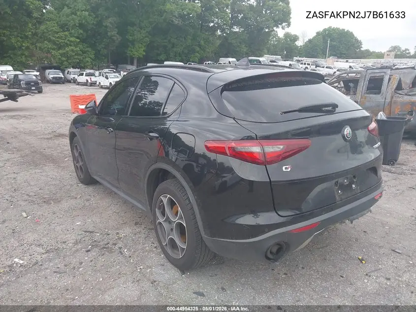 2018 Alfa Romeo Stelvio Sport Awd VIN: ZASFAKPN2J7B61633 Lot: 44954325