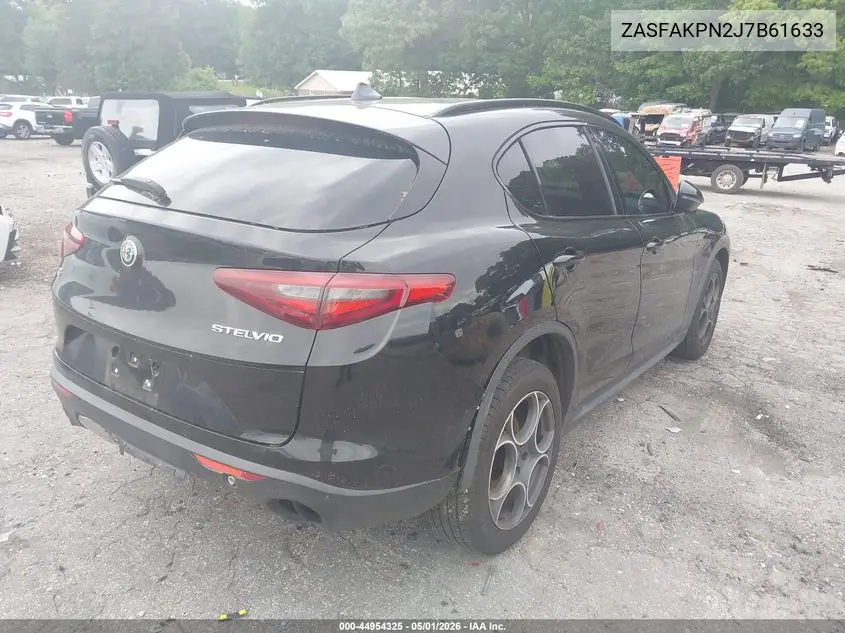 2018 Alfa Romeo Stelvio Sport Awd VIN: ZASFAKPN2J7B61633 Lot: 44954325