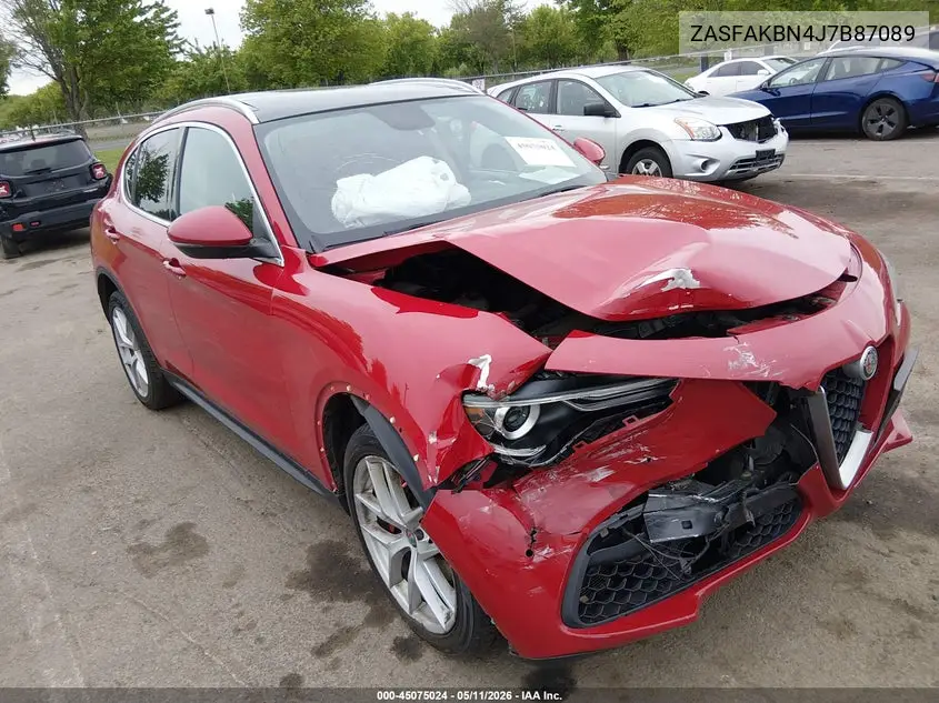 2018 Alfa Romeo Stelvio Ti Awd VIN: ZASFAKBN4J7B87089 Lot: 45075024